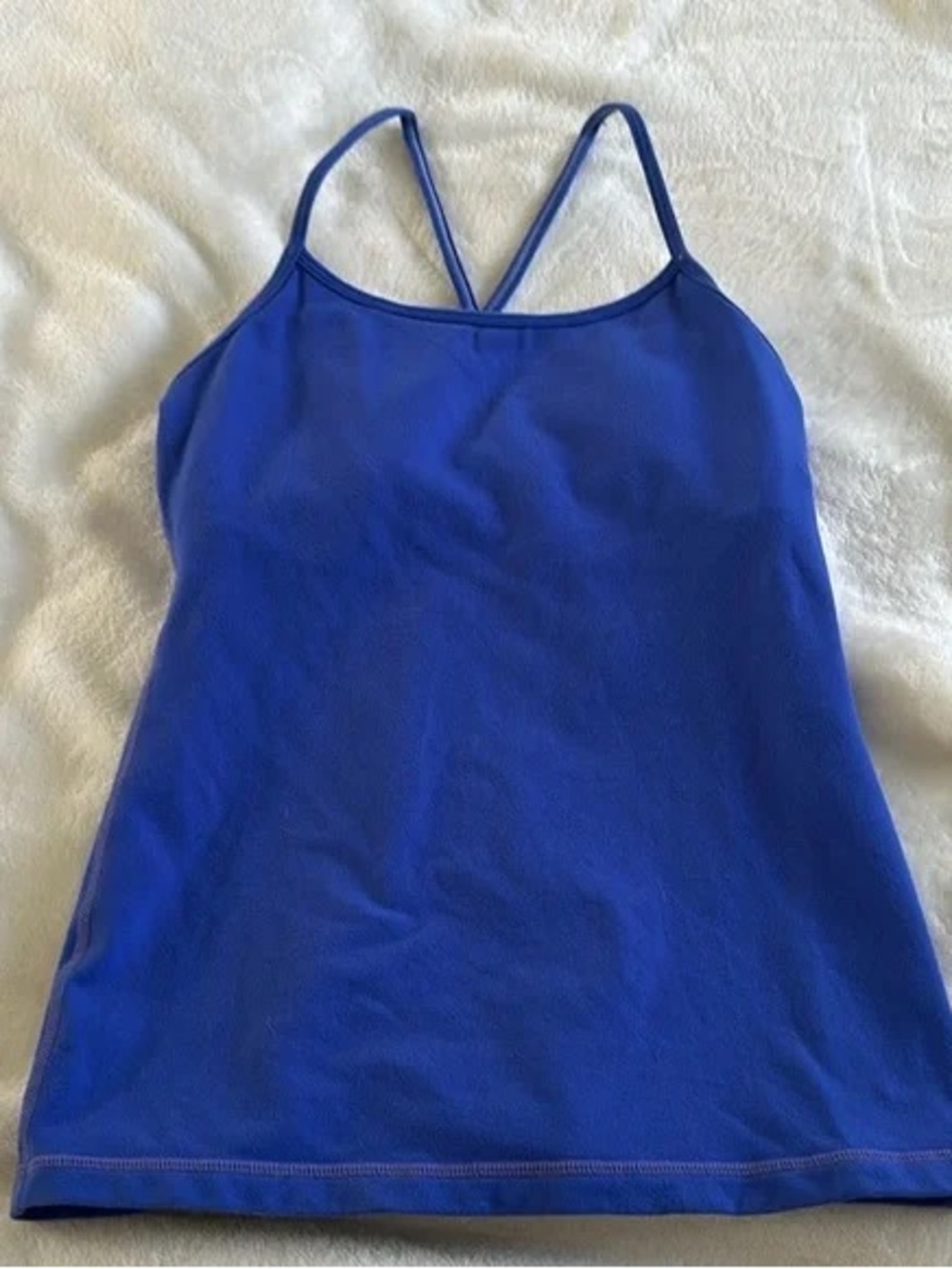 lululemon athletica Royal Blue Strappy Tank Top
